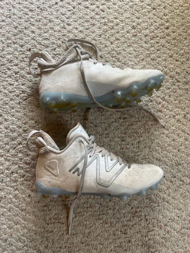 White Used Molded Cleats New Balance Cleats