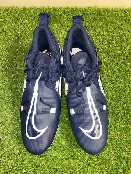 Nike Alpha Menace Pro 3 Navy White Football Cleats CT6649  display picture 1