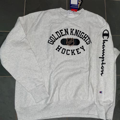 NWT Champion Reverse Weave Sweatshirt LAS VEGAS GOLDEN KNIGHTS NHL Hockey Sweatshirt $65 XL