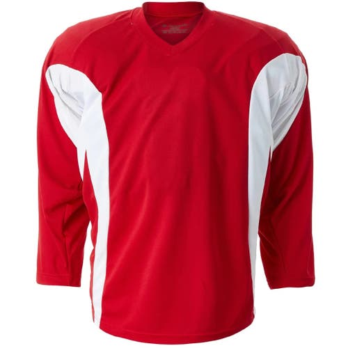 New Adult Small Blank Red/White Practice Jersey