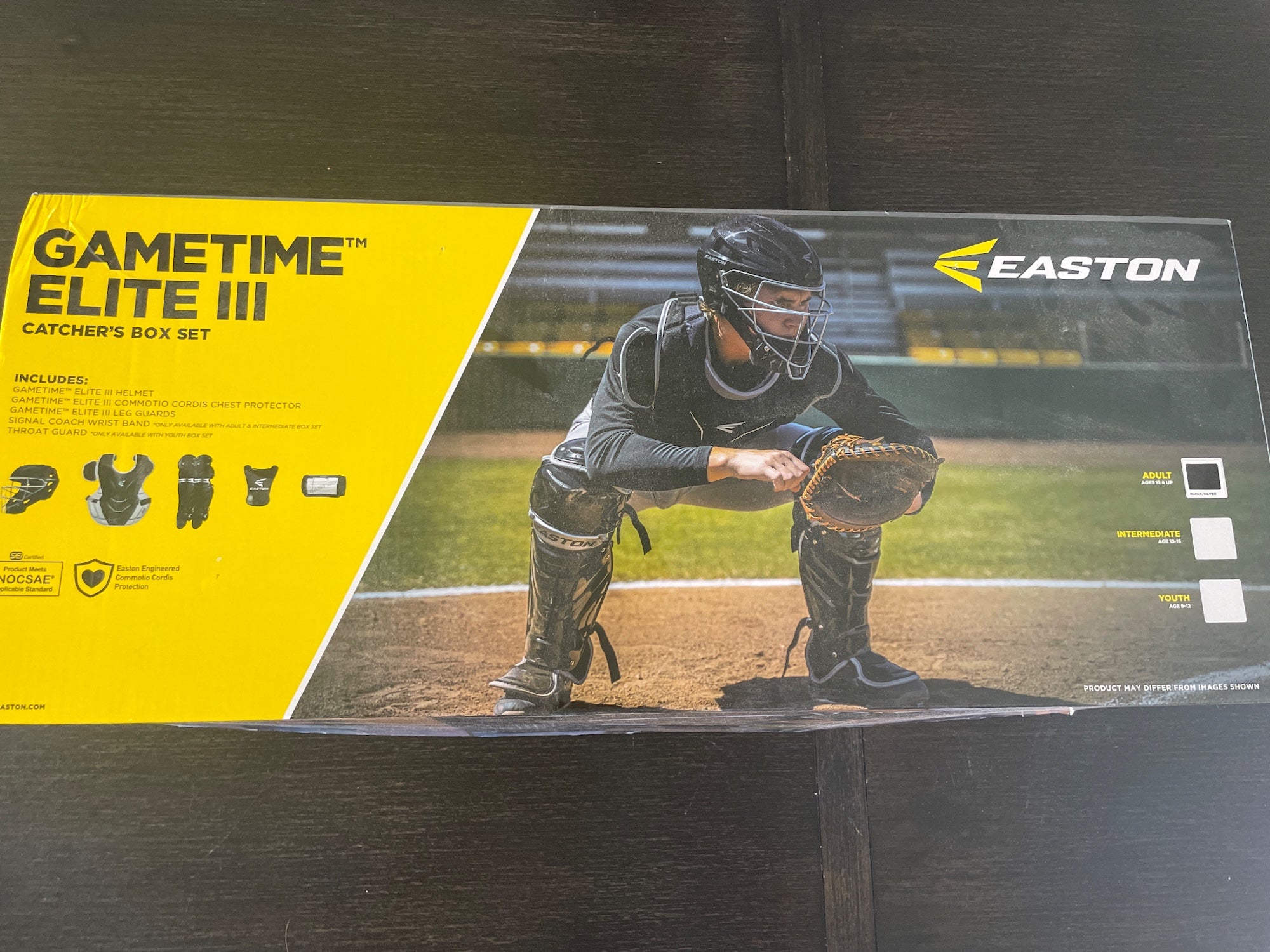 Easton Gametime Intermediate Catcher&s Set - Black