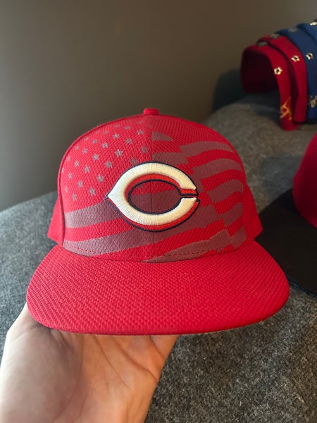 NEW ERA CINCINATI REDS WOOL CAP SIZE 6 3/4 (WHITE WITH RED PINSTRIPES) –  Athletics Galore