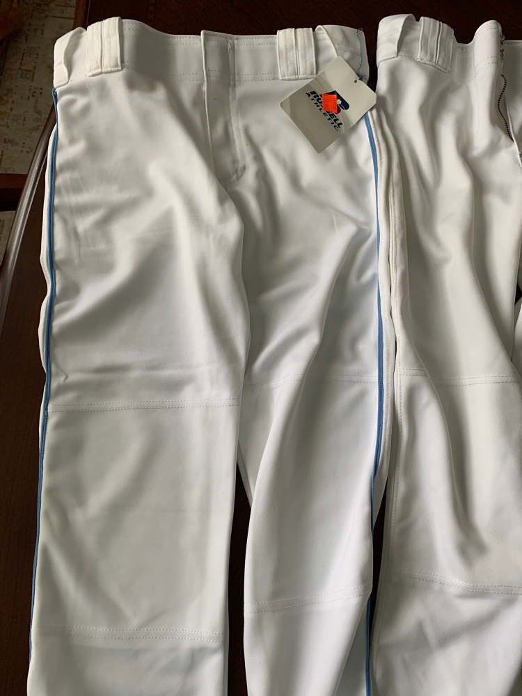 Youth Large White Russell Baseball 2 Pants