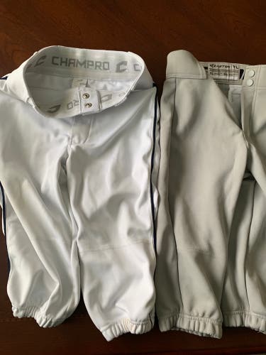 2 used Youth Lrge baseball knickers