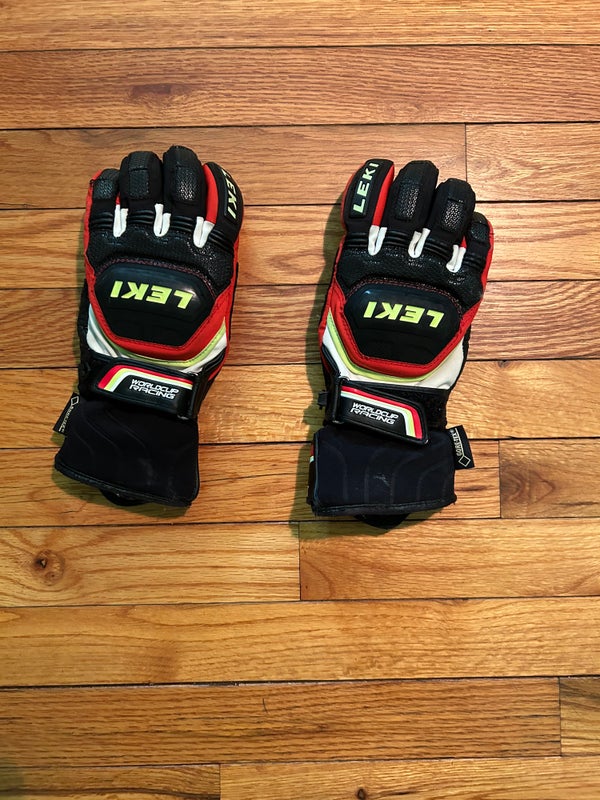 Black Used Kids Unisex Leki Gloves