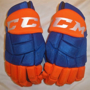 CCM HGQLXP PRO STOCK HOCKEY GLOVES 15" ISLANDERS AHL NHL #63 USED(9506)