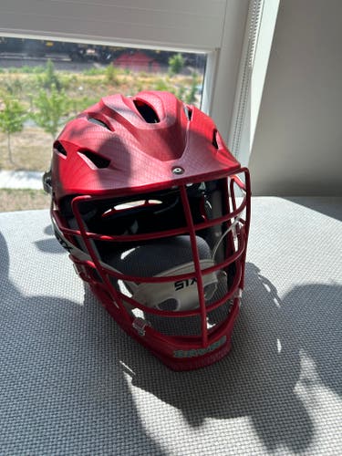 Used STX Rival Red Carbon Helmet