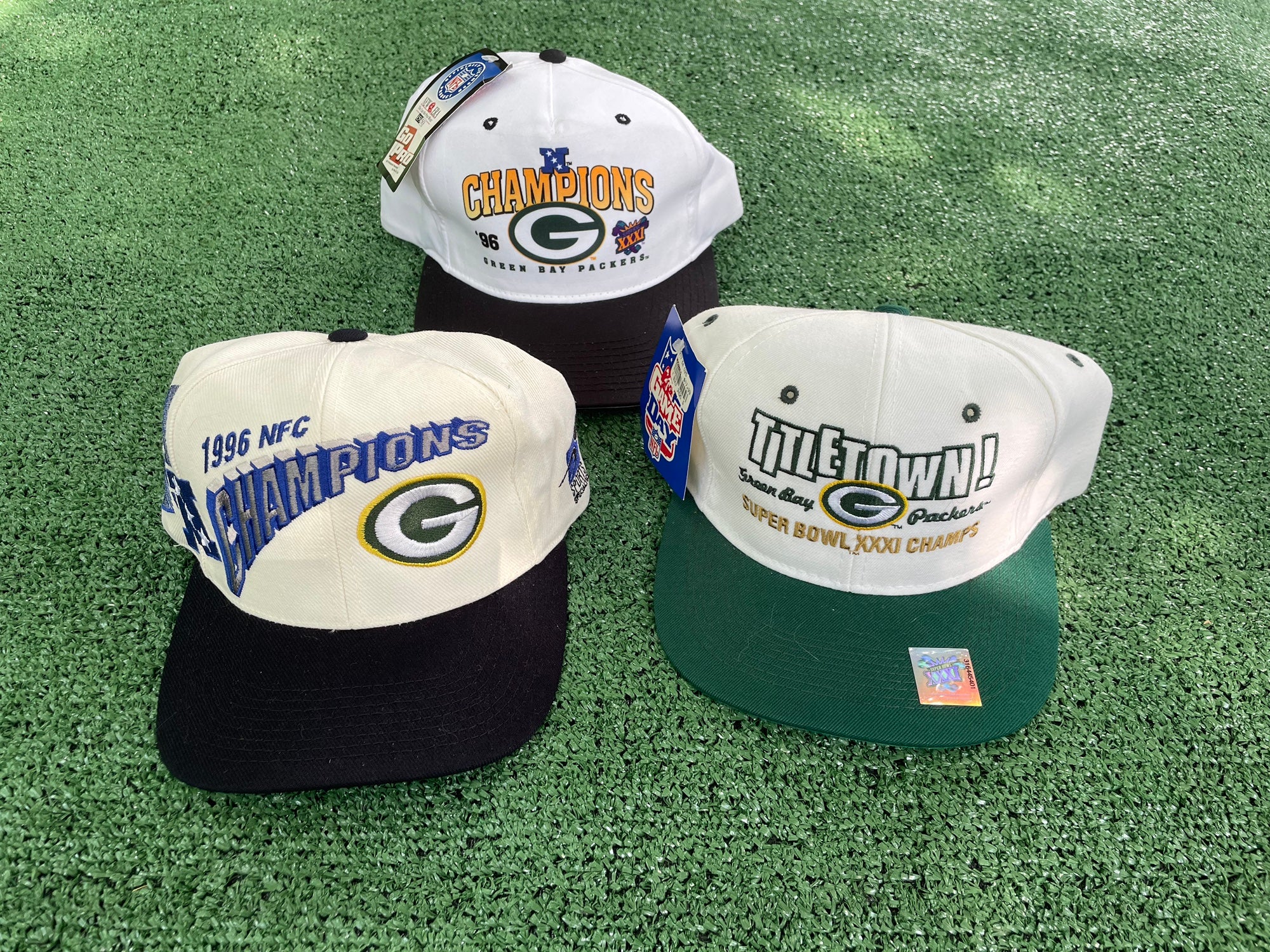 NFL Green Bay Packers 47 Adjustable Champion Hat Vintage