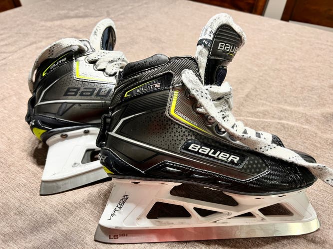 Used Bauer Regular Width Size 4.5 Elite Hockey Goalie Skates
