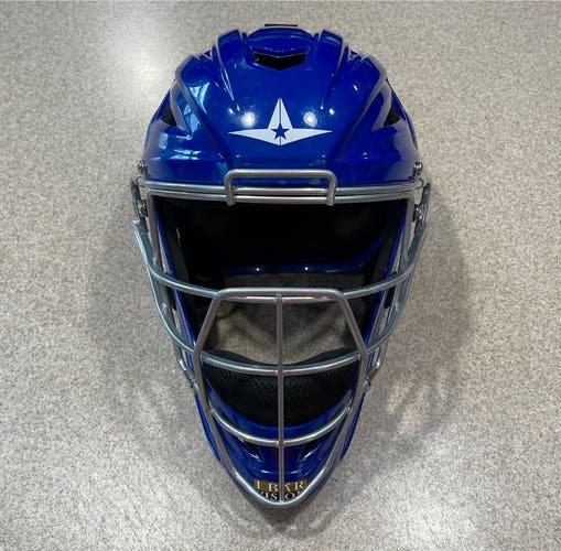Like New All-Star System 7 Axis Adult 7”-7.5” Catcher’s Helmet MVP2500-1 Royal Blue