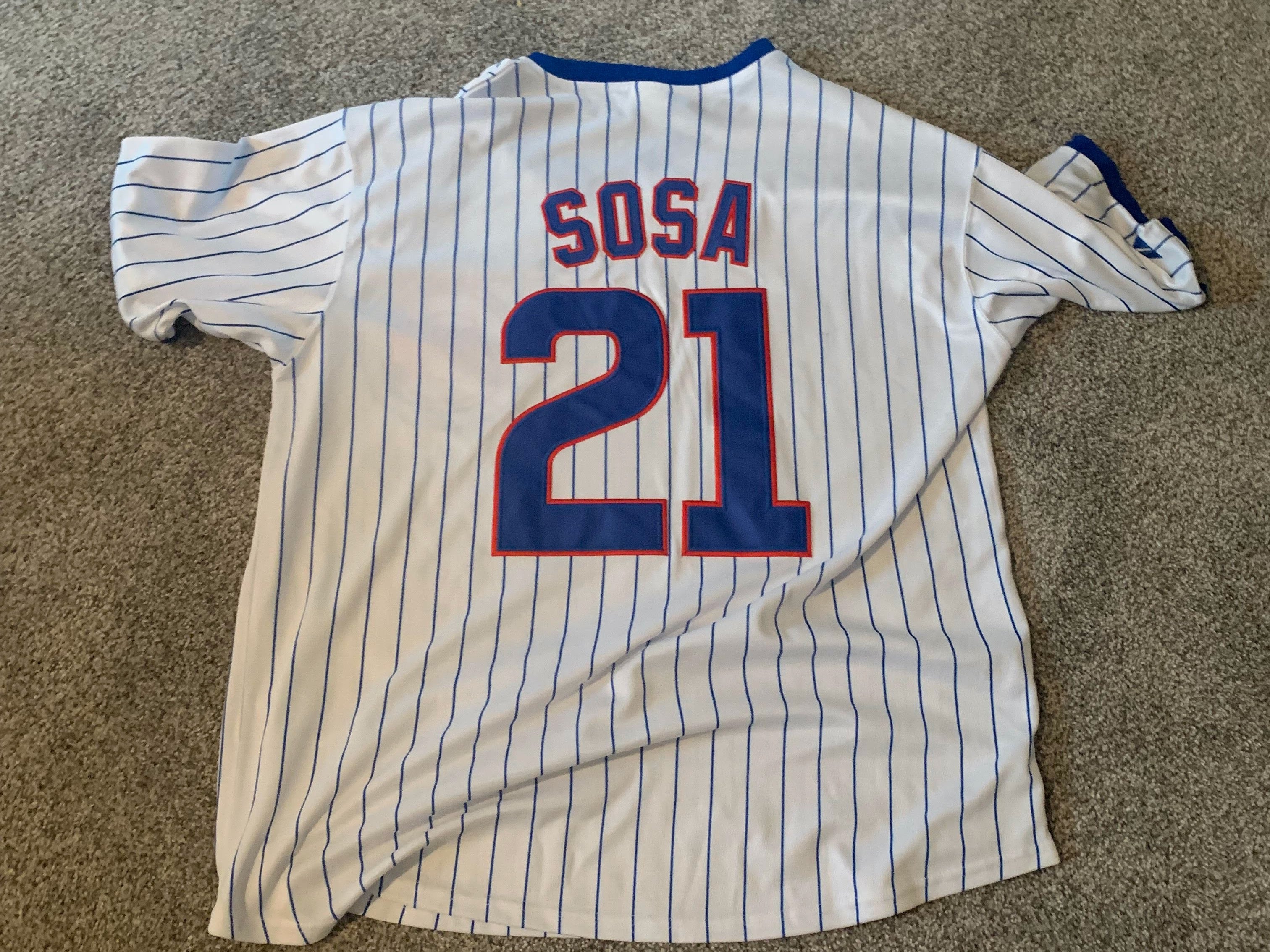 Men's Chicago Cubs #21 Sammy Sosa Retired Cream 1942 Majestic Cooperstown  Collection Throwback Jersey on sale,for Cheap,wholesale from China