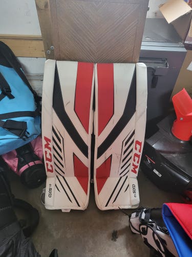 Used 34" CCM Axis 1.9 Goalie Leg Pads