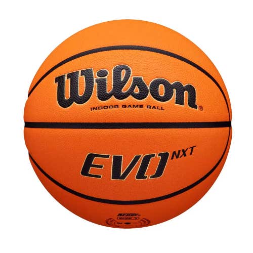 Wilson NCAA EVO NXT Official Game Basketball WZ1003301XB7 Men's Size: 7 NEW
