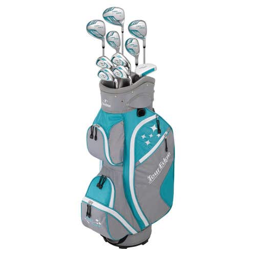 Tour Edge Lady Edge Complete Full Set (Turquoise/White, +1) 2020 NEW