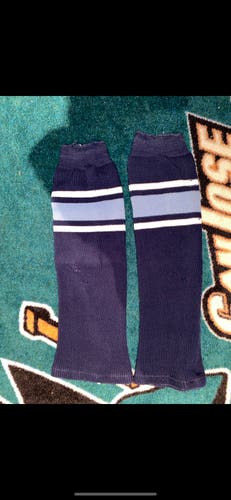 Blue Used Large  Knit Socks