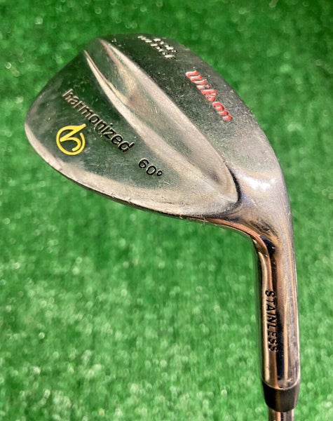 Wilson Harmonized Lob Wedge L 60 Degrees Men's RH Stiff Steel 35 Inches New Grip