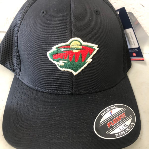Women's Fanatics Branded Black/White Minnesota Wild Exclusive Trucker  Snapback Hat