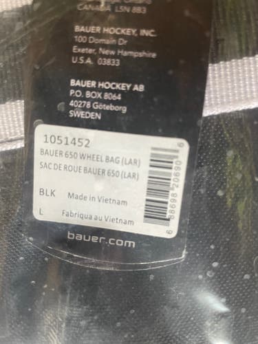 New Bauer 650 wheel bag large