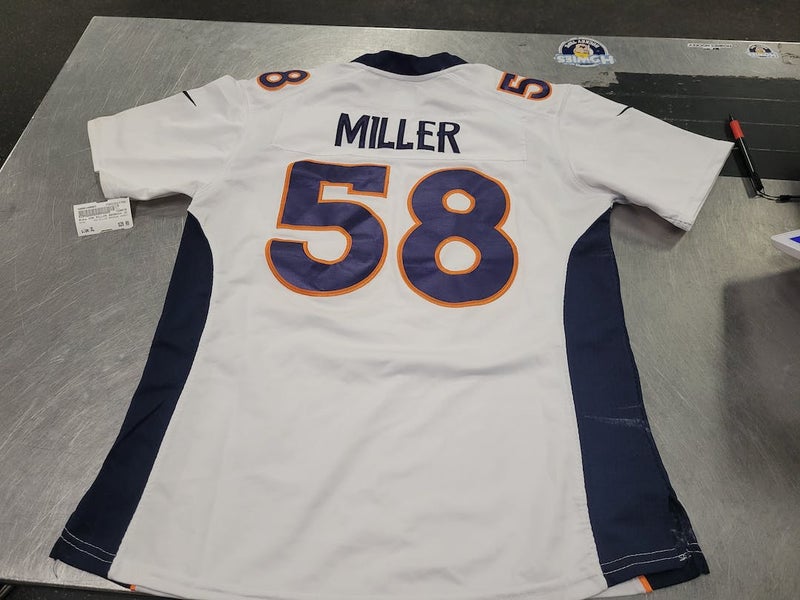 Used Nike VON MILLER BRONCOS JERSEY XL Athletic Apparel Short