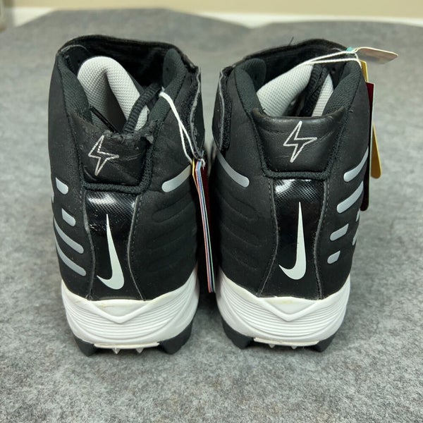 Nike Mens Football Cleat 12.5 Black White Shoe Lacrosse Ladanian Tomlinson Pair