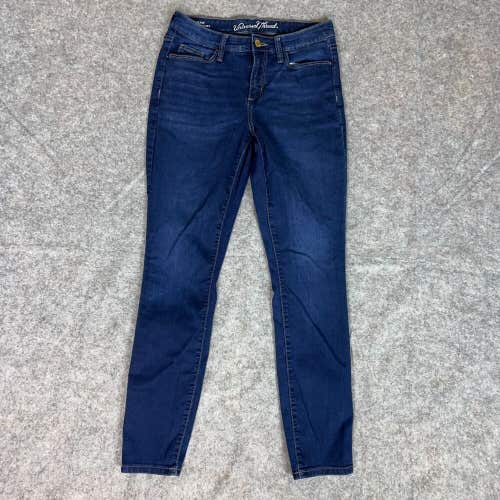 Universal Thread Women Jeans 4 / 27 Blue Skinny Denim Pant Mid Rise Dark Casual