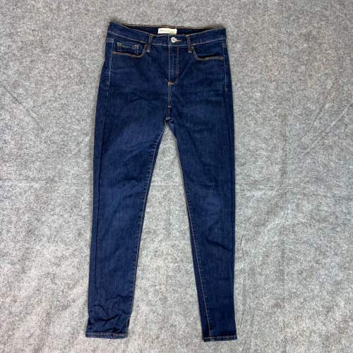 Gap Womens Jeans 6 28 Blue Skinny Denim Pant Mid Rise Dark Wash Casual Stretch