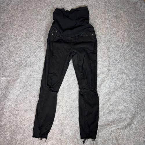 Articles of Society Womens Jeans 26 Maternity Black Skinny Denim Pant Mid Rise