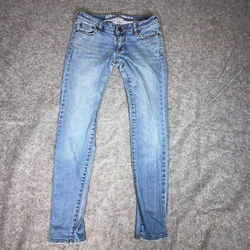 B Hermosa Womens Jeans 3 Juniors Blue Skinny Pant Denim Low Rise Light Wash