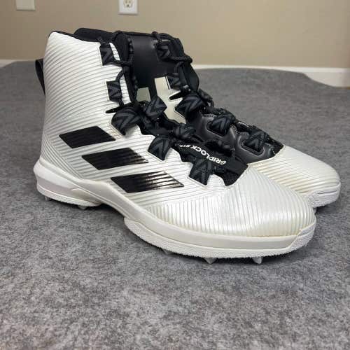 Adidas Mens Football Cleat 17 White Black Shoe Gridlock Linemen High Sport Pair