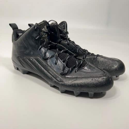 Adidas Mens Football Cleat Sz 15 Black Crazyquick 2.0 Lacrosse Mid Shoe G18