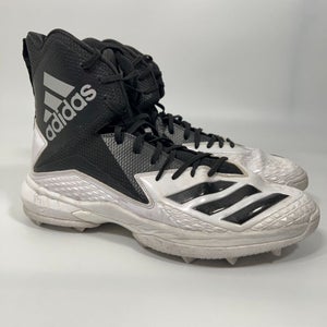 Adidas Freak High Mens Football Cleat Size 14 White Black Lacrosse Shoe F27