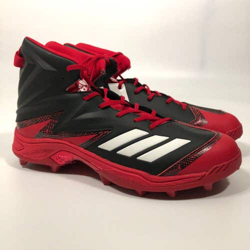 Adidas Mens Football Cleat 15 Black Red Shoe Lacrosse Freak Adiprene High Sport