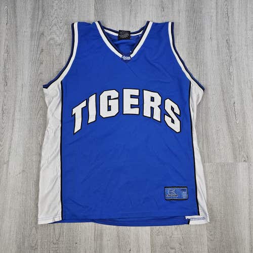 Colosseum Athletics Blue White Sleeveless TSU Tigers Jersey Mens XL #30