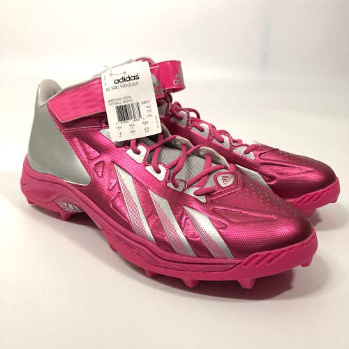 Adidas Mens Football Cleat 15 Pink Gray Shoe Lacrosse AS SMU FilthyQuick Mid