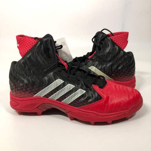 Adidas Mens Football Cleat 15 Black Red Shoe Lacrosse Nastyquick D Mid Top Sport