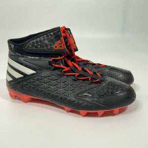 Adidas Quickframe Men Football Cleat Size 15 Black Orange White Shoe Lacrosse G4
