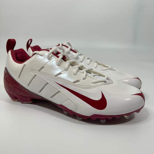 Nike Speed TD Men Football Cleat Size 16 White Red Lacrosse Shoe