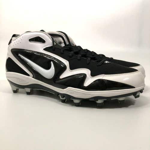 Nike Zoom Merciless TD Mens Football Cleat Size 16 Black White Lacrosse Low Rise