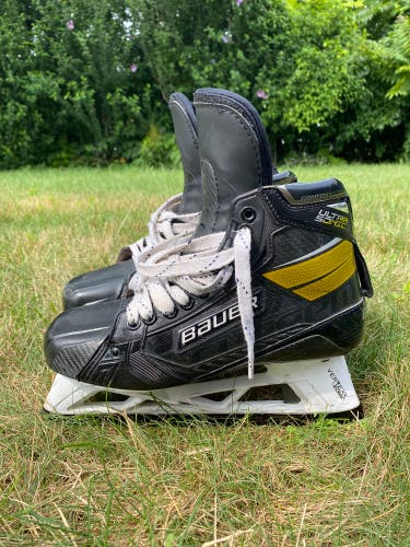 Used Bauer Regular Width Size 8 Ultrasonic Hockey Goalie Skates