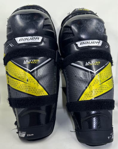 Used Bauer Supreme ultrasonic Shin Pads 9" Youth