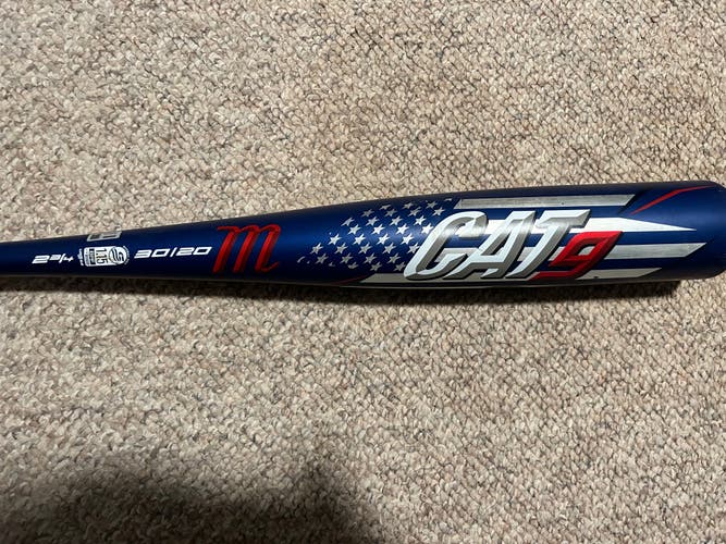 Used USSSA Certified 2020 Marucci Composite CAT 9 Bat (-10) 20 oz 30"