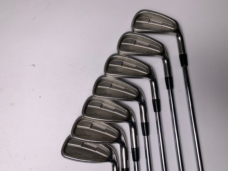 Titleist 804.OS Iron Set 4-PW NS Pro 970 Stiff Steel Mens RH Oversize Grips
