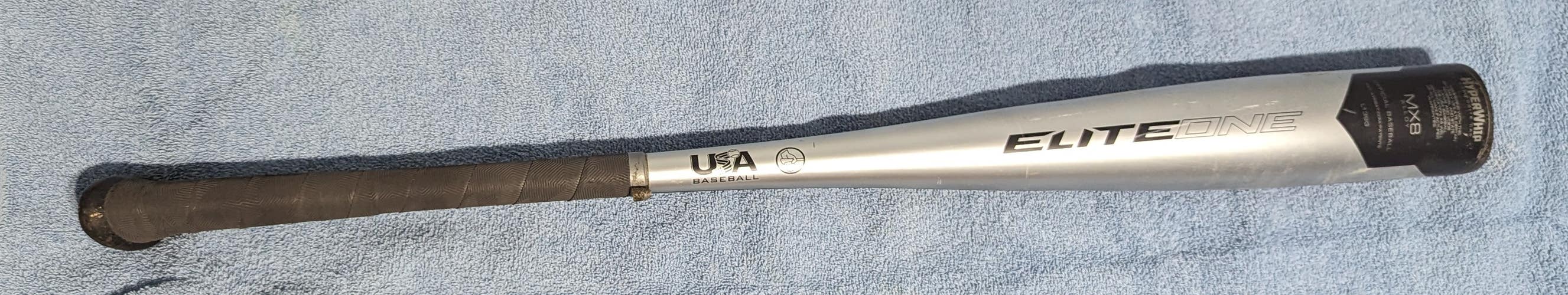 Used 2019 AXE Alloy Elite One Bat (-8) 22 oz 30"