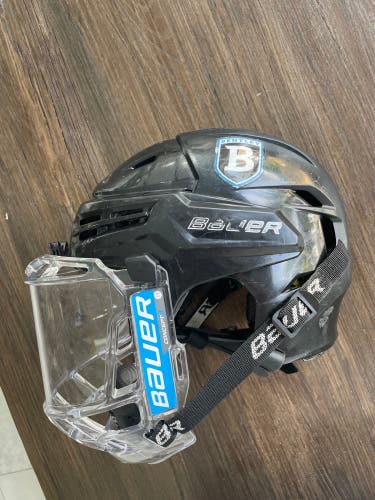 Bentley University College Hockey Bauer Re-Akt Helmet