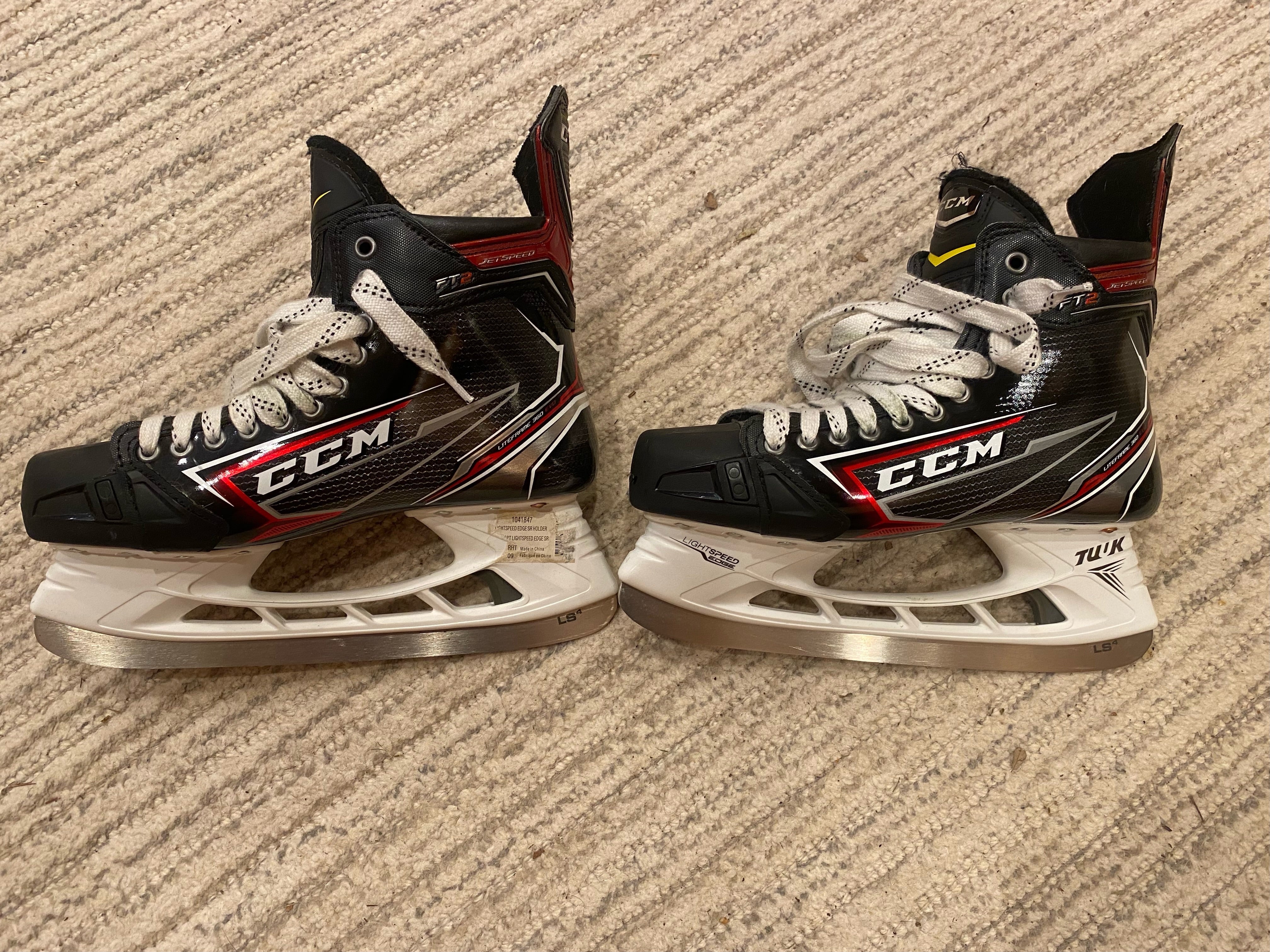 Used Colorado Eagles Pro Stock CCM Jetspeed FT2 Skates Senior 9 D