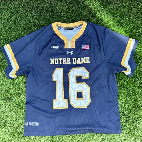 *GAME WORN* 2015 Notre Dame (Sergio Perkovic) Jersey