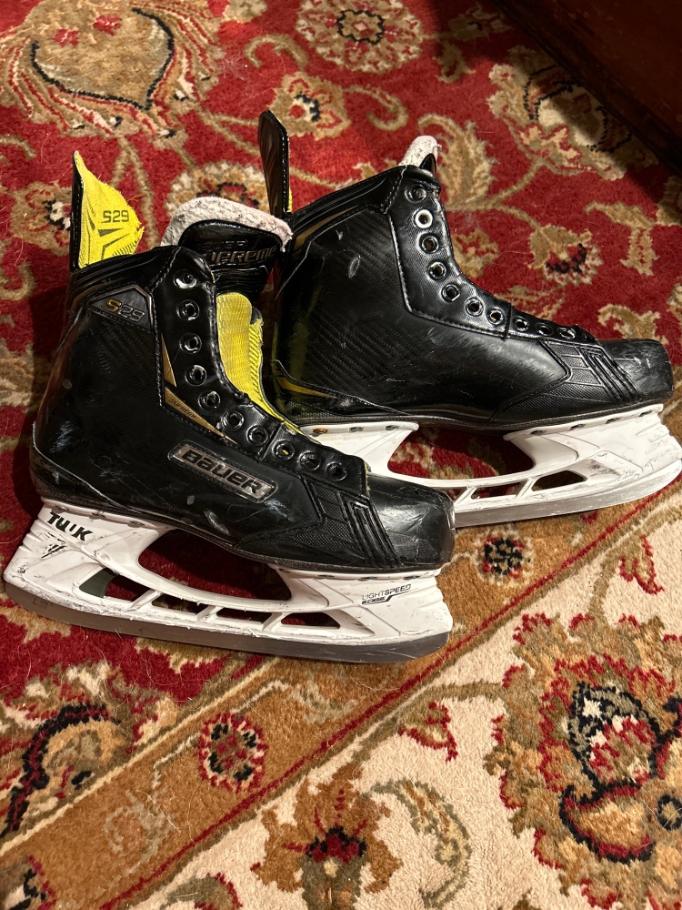 Used Bauer Regular Width Size 8.5 Supreme S29 Hockey Skates