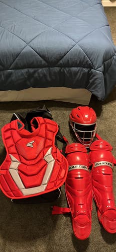 Used Easton Game Time Catcher's Set