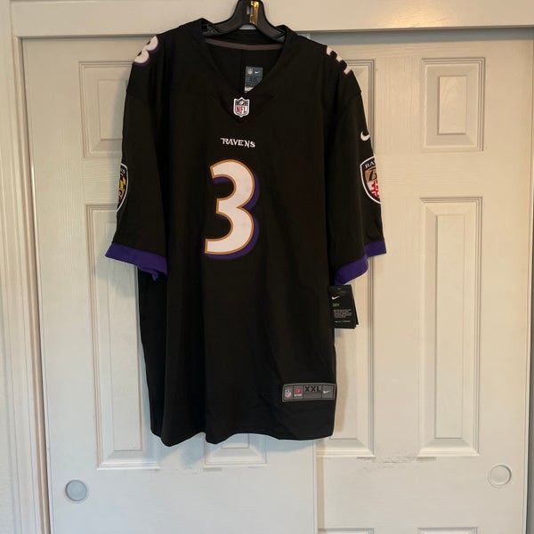 Men's Nike Odell Beckham Jr. White Baltimore Ravens Game Jersey