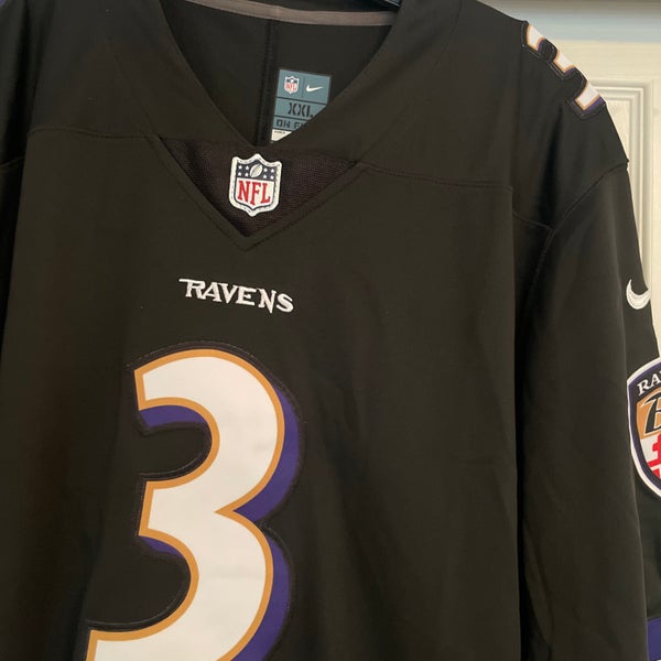 Men's Nike Odell Beckham Jr. White Baltimore Ravens Game Jersey